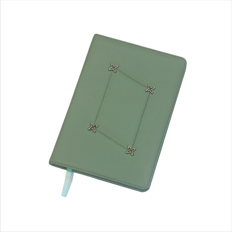 Embossed leather notebook