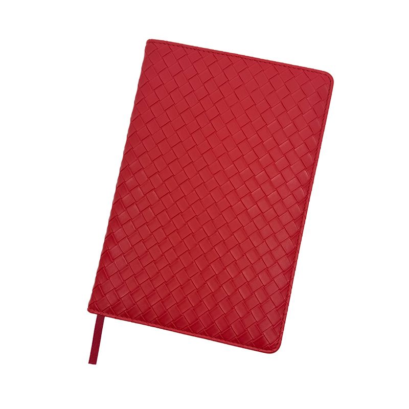 Red leather notebook